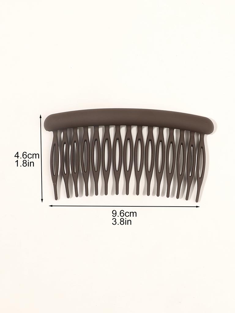 French Side Combs 3Colors Each Curved Twist Hair Combs Decorative,Strong Hold Hair Clips Bun Chignon,Women Hair Accessories