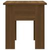 Coffee Table Brown Oak Effect 40 X 40 X 42 Cm Particleboard