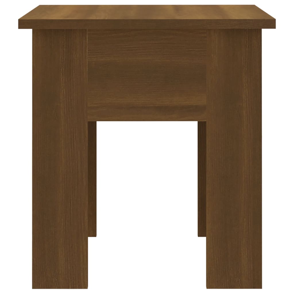 Coffee Table Brown Oak Effect 40 X 40 X 42 Cm Particleboard