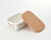 Skater Enamel Butter Case, 500ml, Wooden Lid, Studio Ghibli "Kiki's Delivery Service" ENBT5-A