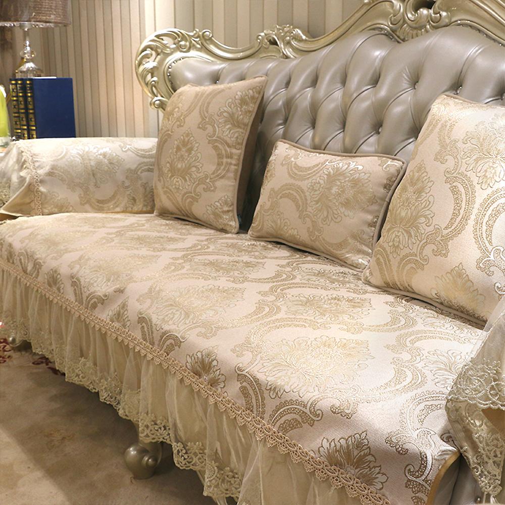 European-style Retro Non-slip Sofa Cover Couch Cushion Armchair Towel Jacquard Four Seasons Living Room Furniture Sofa Protector