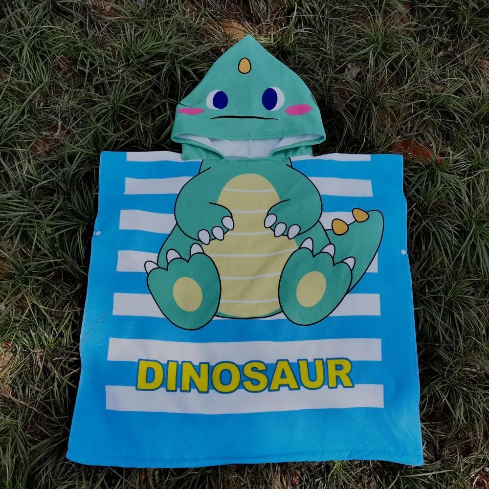Wearable Children S Bath Towel Cloak Beach Towel Cape Bathing Suit Swimsuit Bathrobe