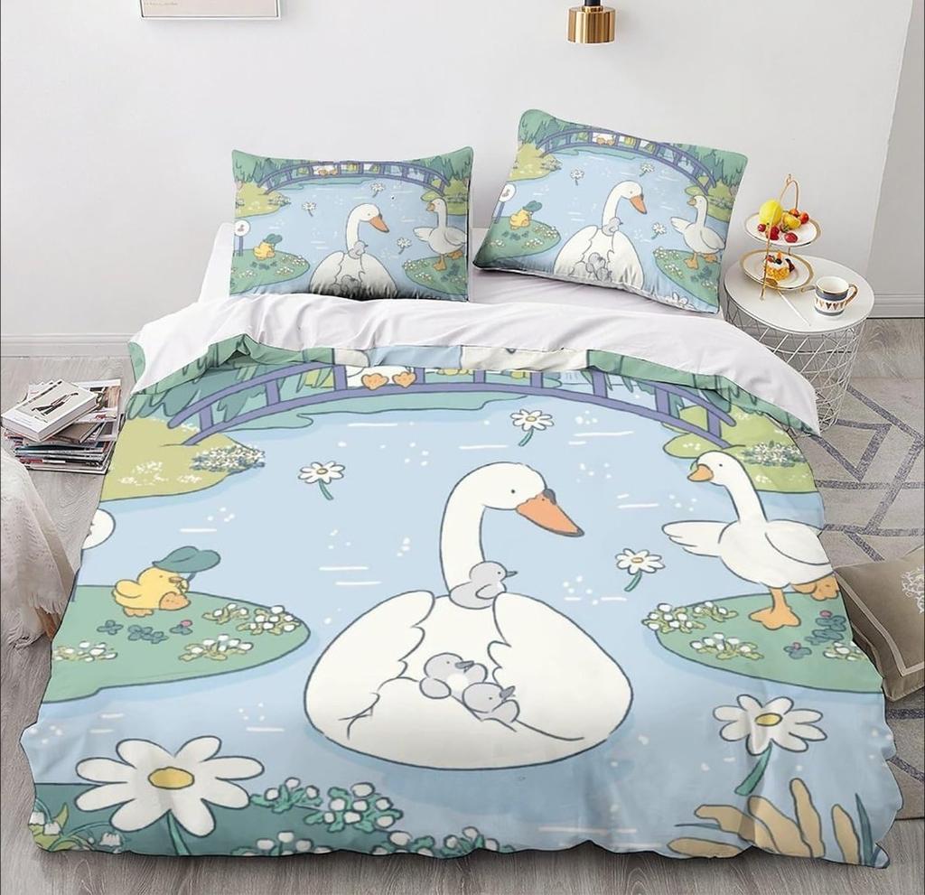 Mikrovláknové ložní soupravy, 3D kreslený zvířecí motiv, dětské ložní prádlo se zipem, dekorace pokoje, povlak na přikrývku pro teenagery, dospělé