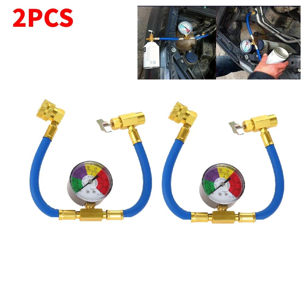 1-5 Stück R134A Kältemittel-Ladeschlauch mit Manometer Klimaanlage Gas-Ladeschlauch AC Nachfüllschlauch für Auto Automobil