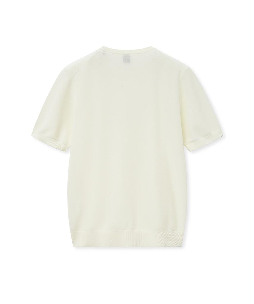 IOLO Solid Half Crewneck_Ivory