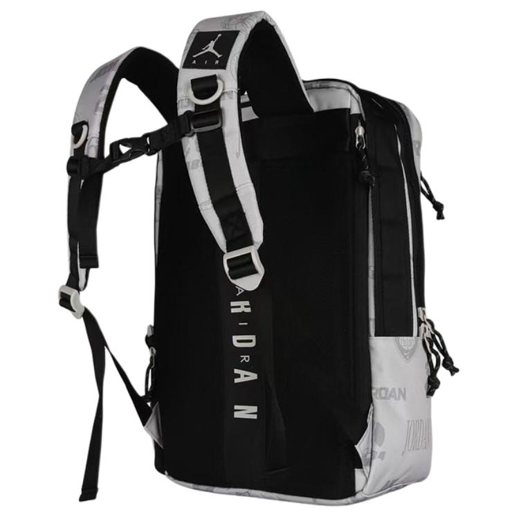 Jordan Logo Reißverschluss Polyester Rucksack Unisex Rucksack Weiß FV2566-012