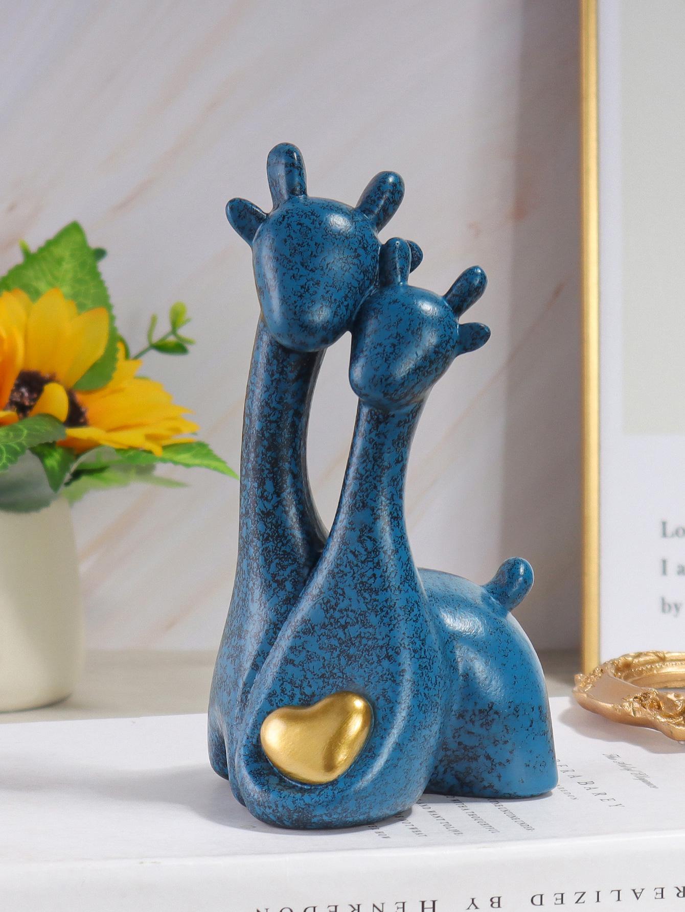 

Couple Deer Statue, Valentine s Day Gift for Girlfriend, Cute Animal Sculpture, Festive Decorative Artwork, Home Decor Ornament