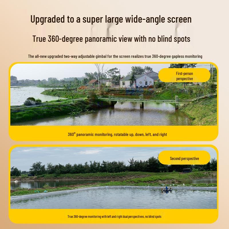 Solar-Powered HD Outdoor Camera with 360° Night Vision and Waterproof, No Power or Network Needed