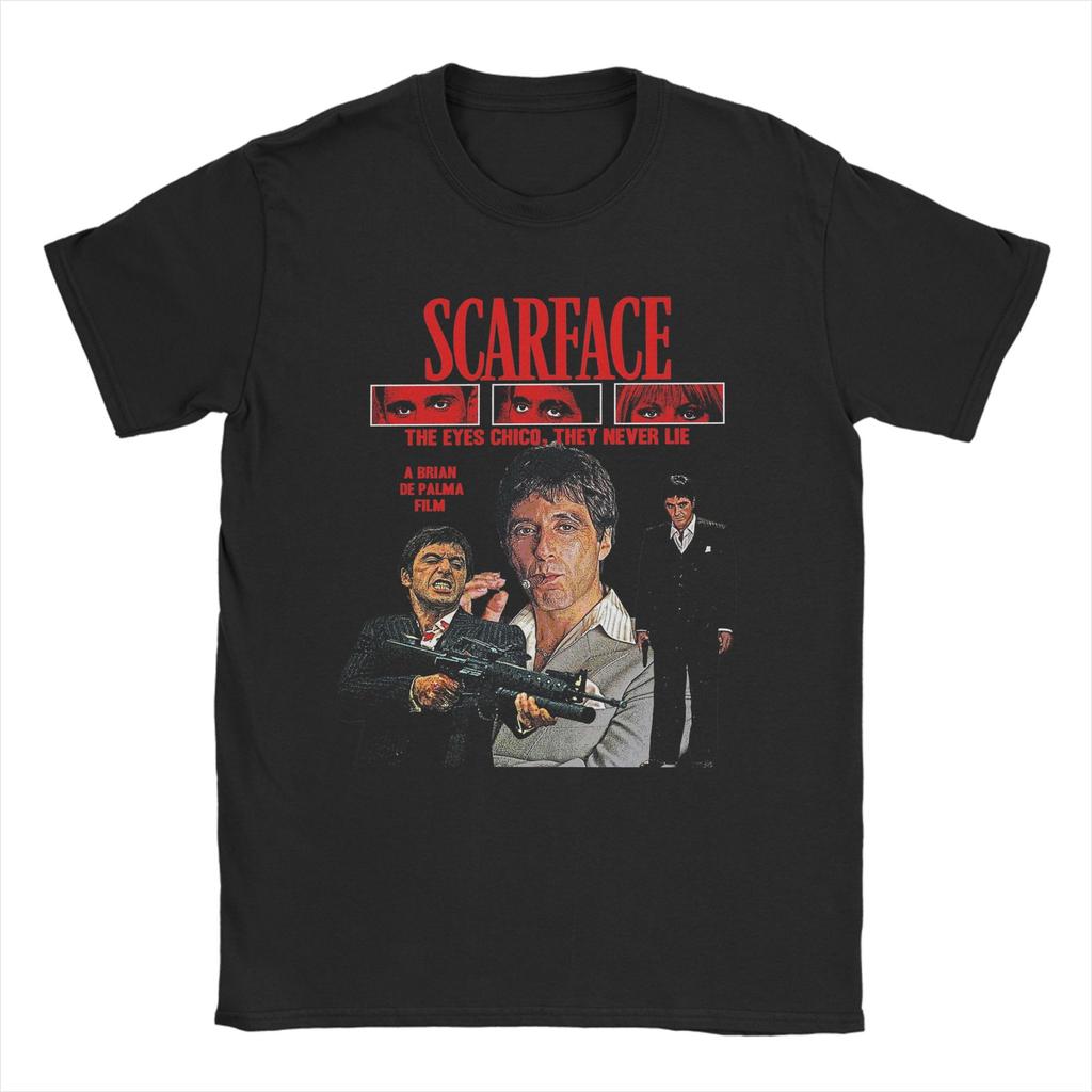 Scarface 1983 TShirt Men Casual 100 Cotton Tees O Neck Short Sleeve T Shirts Graphic Printed Tops