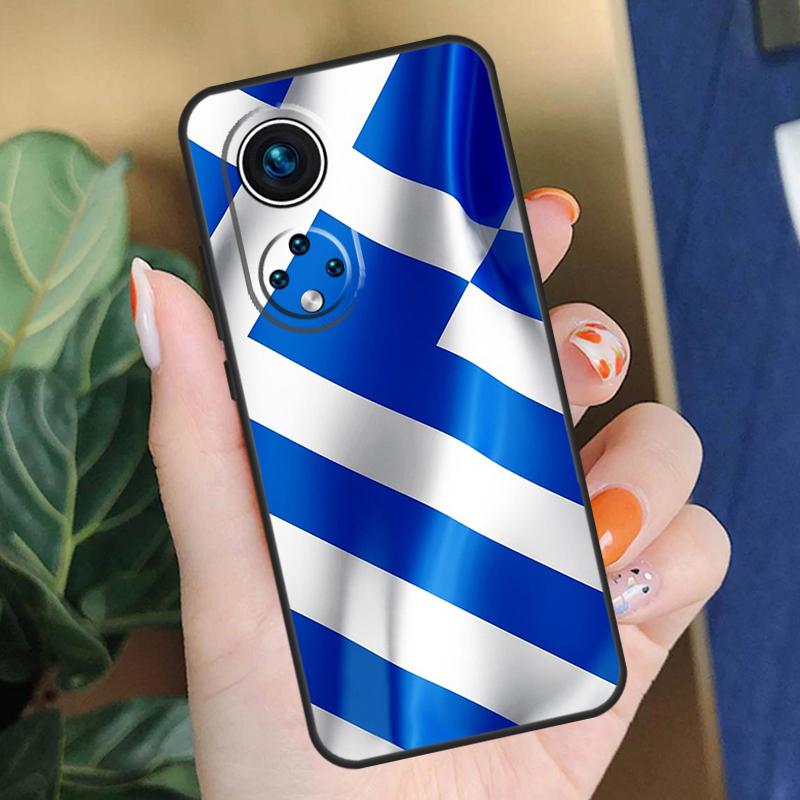 Griechenland Griechische Flagge Hülle Für Honor 90 50 70 Lite X9b X9a X8b X8a X8 X9 X9c Honor 200 Pro Magic 5 6 7 Lite Abdeckung