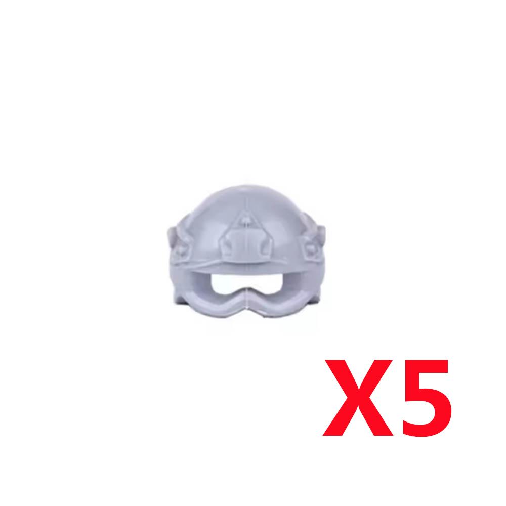 Military Building Block Figure Cap Tactical Helmet Alpha Motorcycle Lenses Gas Masks Flame Emitter Night Vision Device Gift Toys