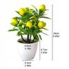 Artificial Lemon Tree Artificial Plant 18X24Cm Nice Bonai Flowerpot