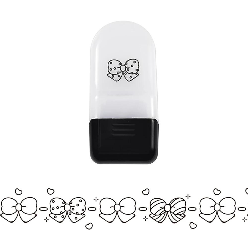 1PC Cartoon Pattern Lace Band Children's Rolling Flower Seal Creative Seal Graffiti Handbook DIY Roller Lace Decoration Band