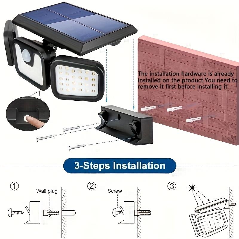 1PC Solar Wall Light Human Body Induction Outdoor Light Free Rotation Garden Light Waterproof Lighting Small Street Light