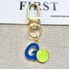 Mini Tennis Ball Keychain Charming Key Ring Sports Pendant for Tennis Bag Party Gifts
