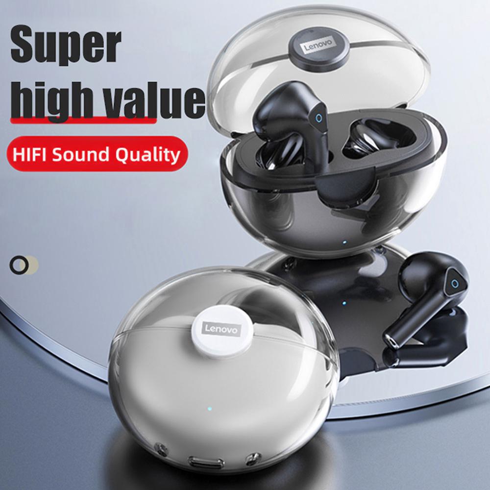 Lenovo LP80 Bluetooth Earphones TWS Wireless Touch Control Headphones Noise Reduction HD Stereo Headsets Gaming Earbudswith Mic