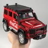 1:24 Benz G550 Coca Cola Off Road SUV Alloy Metal Diecast Model Car Home Decoration & Computer Desktop Ornaments Holiday Present