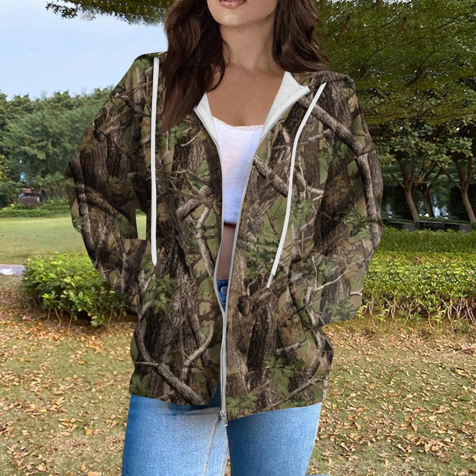 

Женская модная повседневная толстовка с принтом на Хэллоуин, длинный рукав с карманом, кардиган, куртка, пальто с капюшоном на молнии S