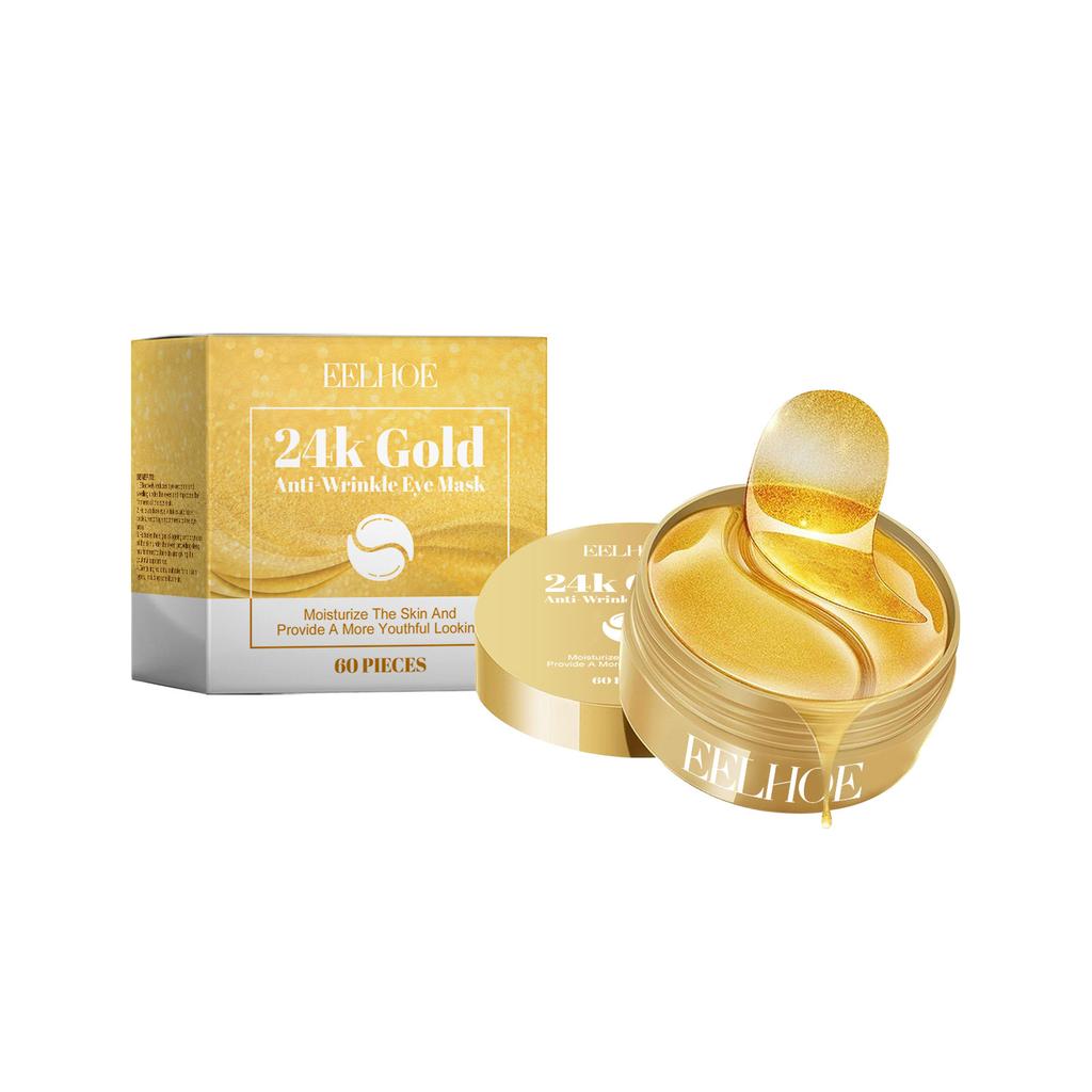 EELHOE 24k Gold Eye Mask Hydrating, Nourishing and Moisturizing Eye Skin Eye Care
