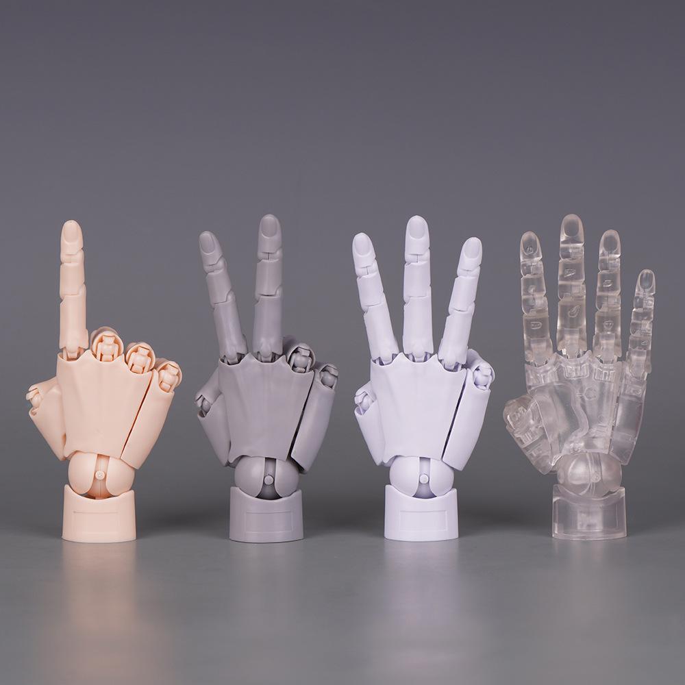 Mini 1/2 Scale Gashapon Palm Model: Super Movable Finger Joints - Left & Right Hands for Drawing & Sketching