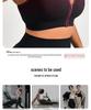 Women's Gradient Sport Shockproof Running Vest Bra with Front Zipper for Fitness & Yoga