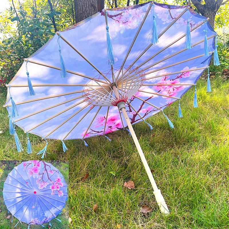Parapluie en Papier Huilé Style Antique Chinois 82cm Parapluie Décoratif Multicolore pour Enfants Parapluie pour Costumes Photographie