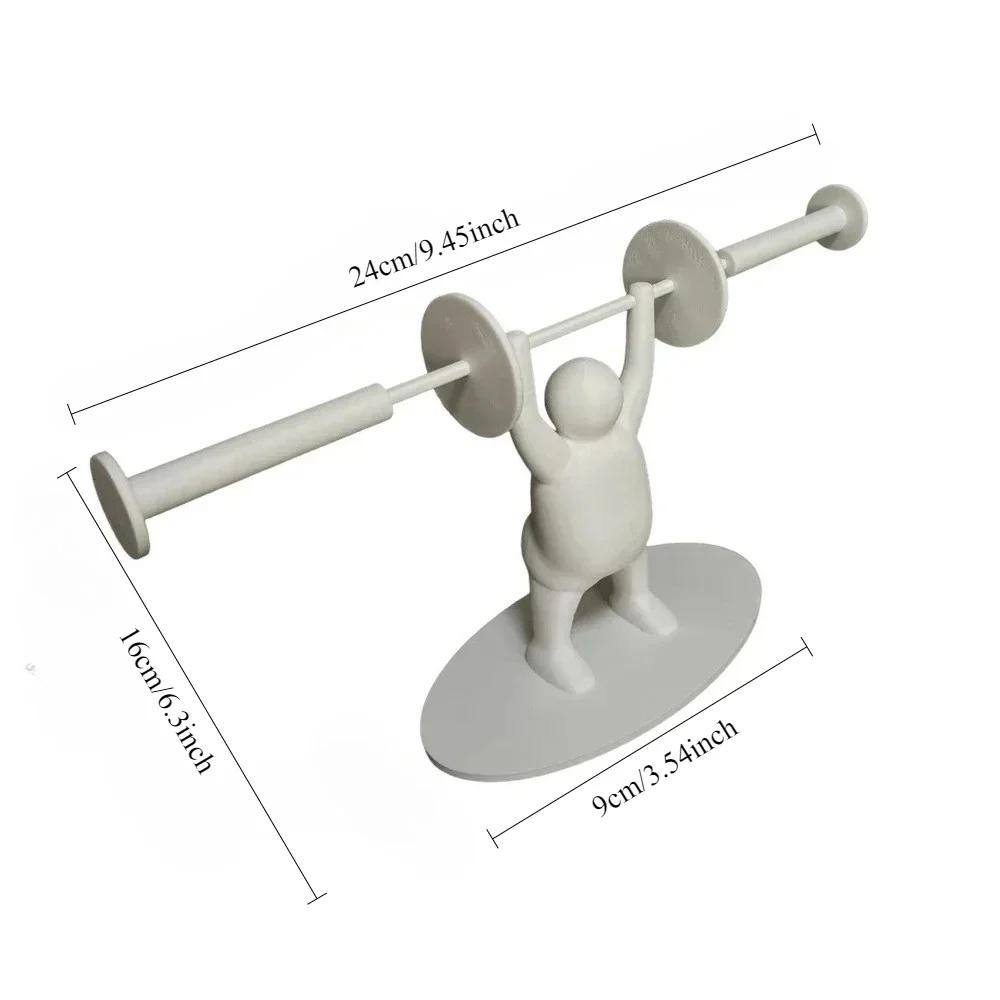 Natural Wood Tissue Storage Rack Both Ends Paper Towel Toilet Paper Holder No Punching Required Bathroom Decor Accessories
