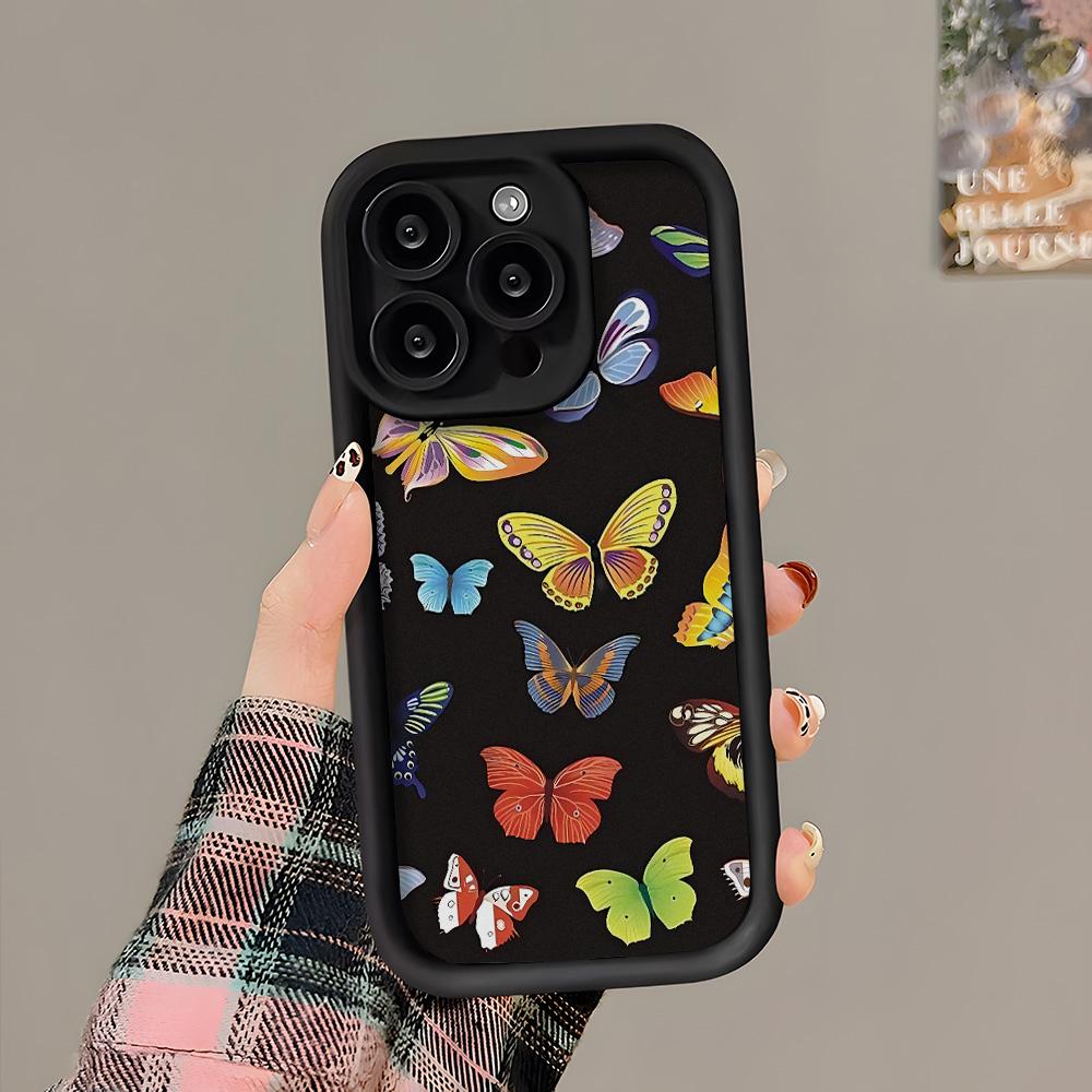 Telefonveske for iPhone 11 13 12 14 15 16 Pro Max 7 8 Plus XR XS Max Samsung A55 S24 S23 A02S Redmi 9 13C 9A 10 A3 OPPO A15S A16 A17 A18 A38 A53 A54 A31