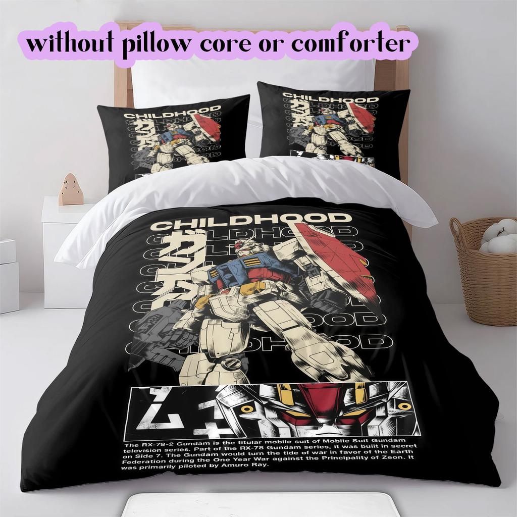 Pilot Your Dreams Gundam RX-78-2 Printed Duvet Cover and Bedding Set, Various Sizes