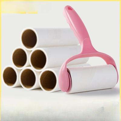 Large Lint Applicator Set Roll Paper Replacement with Lint Roller Household Floor Pet Clothes Lint Remover Brush Sticky Paper