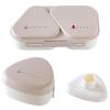 OSK Onigiri Lunch Case Onigiri Case Bento Pressed Mold Microwave Made in Japan & Set, Box, Beige, Included, Safe, LS-15, LS-20,
