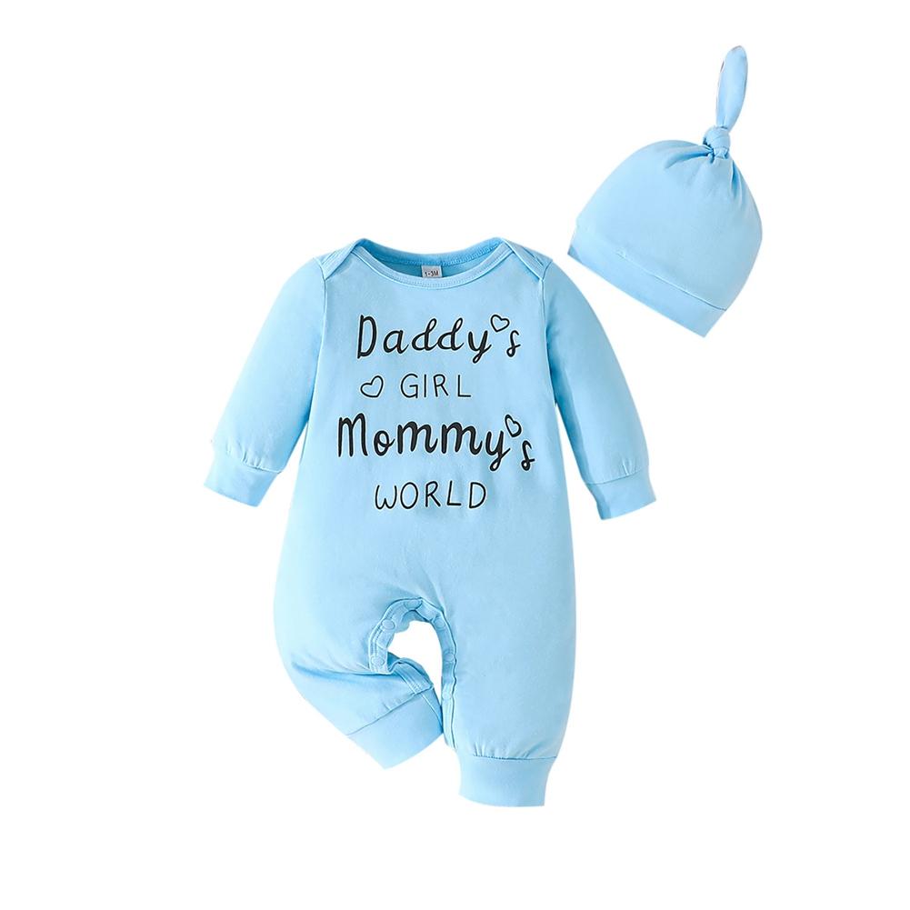 

Infant Baby Girls Romper with Hat 12-18M синій