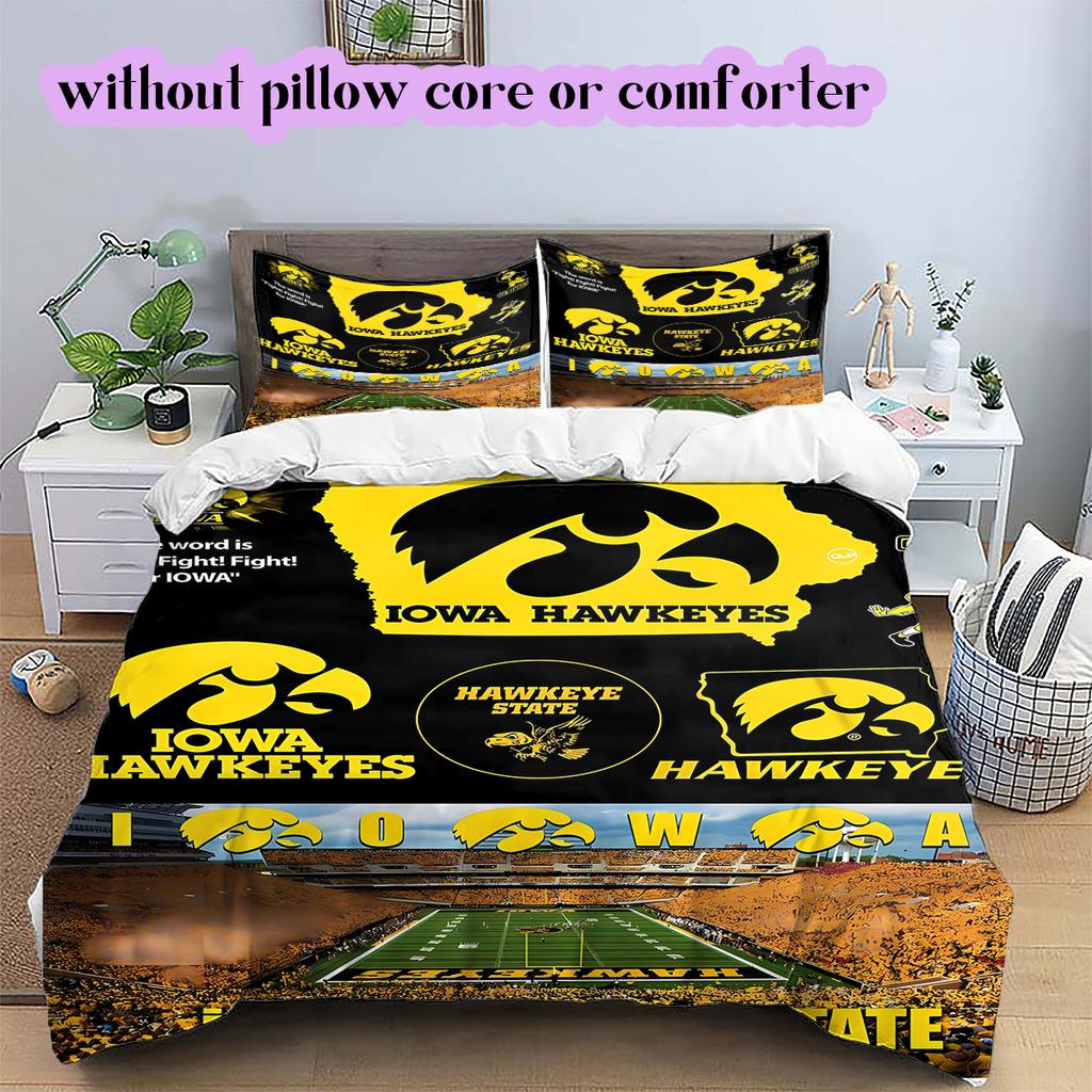 Rugby logoPattern Bedding Quilt Set Quilt Cover Pillowcase Home Decoration Birthday Gift (1 * duvet cover + 2 * pillowcase, without core)
