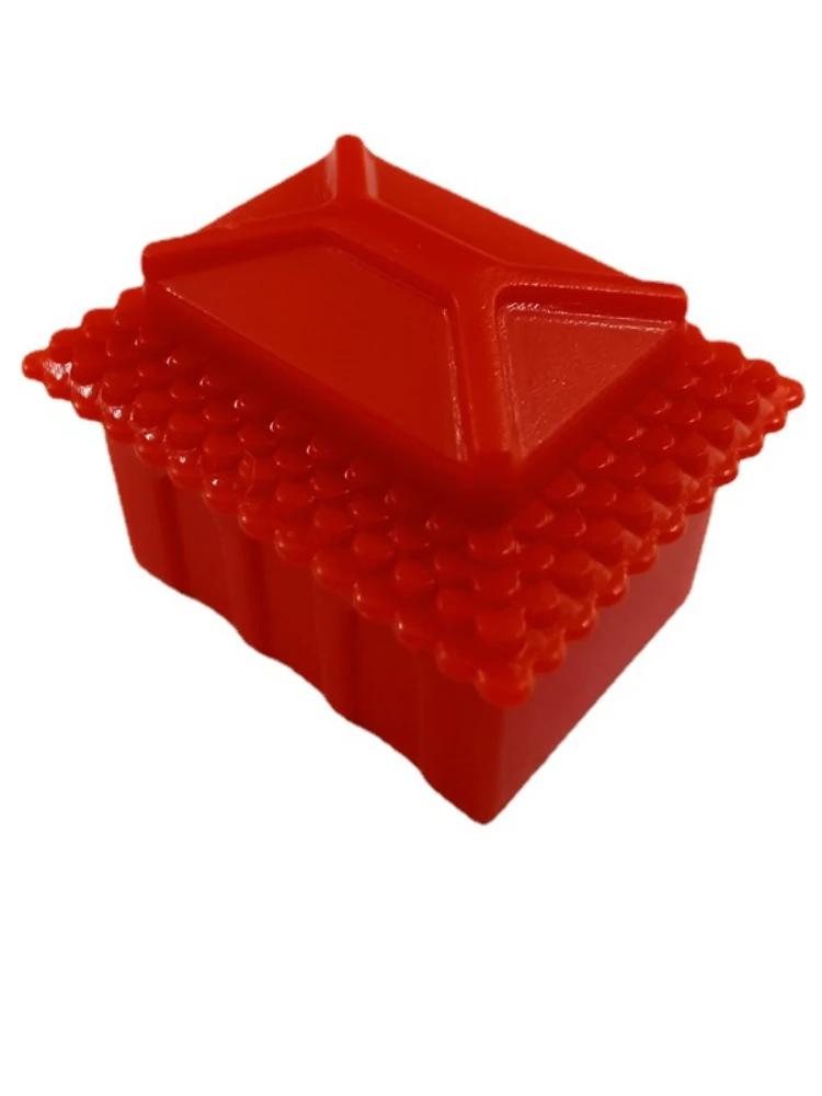 60Pcs/Set Sales Of Monopoly Game Chess House, Hotel, Three-Dimensional Small House Accessories