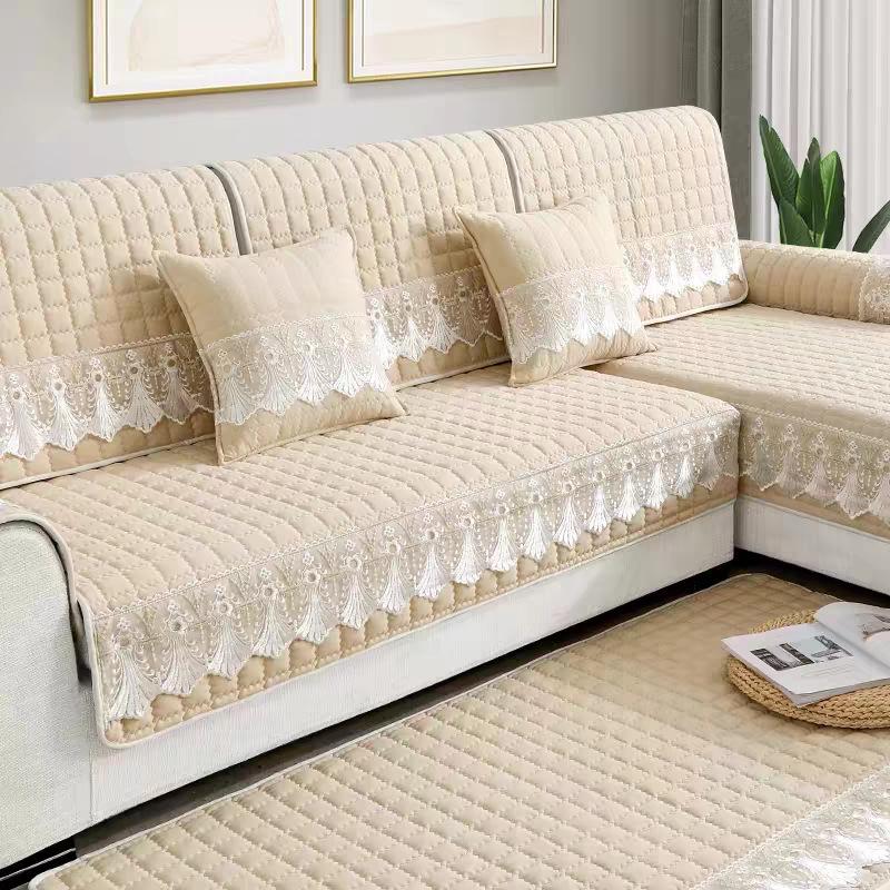 Non-Pilling Non-Slip Sofa Cushion Universal In All Seasons, Modern Simple Combination Set, Living Room Cover Cloth Towel  Can Be Labeled