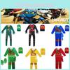 Cool Ninjago Inspired Kids Cosplay Party Clothes Set With Glove Hat And Jumpsuit