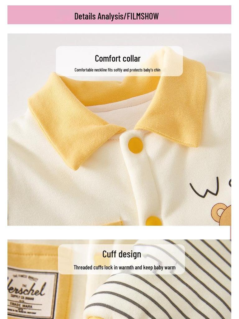 Super Cute Baby Cotton-Padded Quilted Romper Jacket for Autumn/Winter