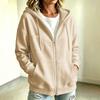 Dameskleurige Hooded Jas voor Herfst en Winter
