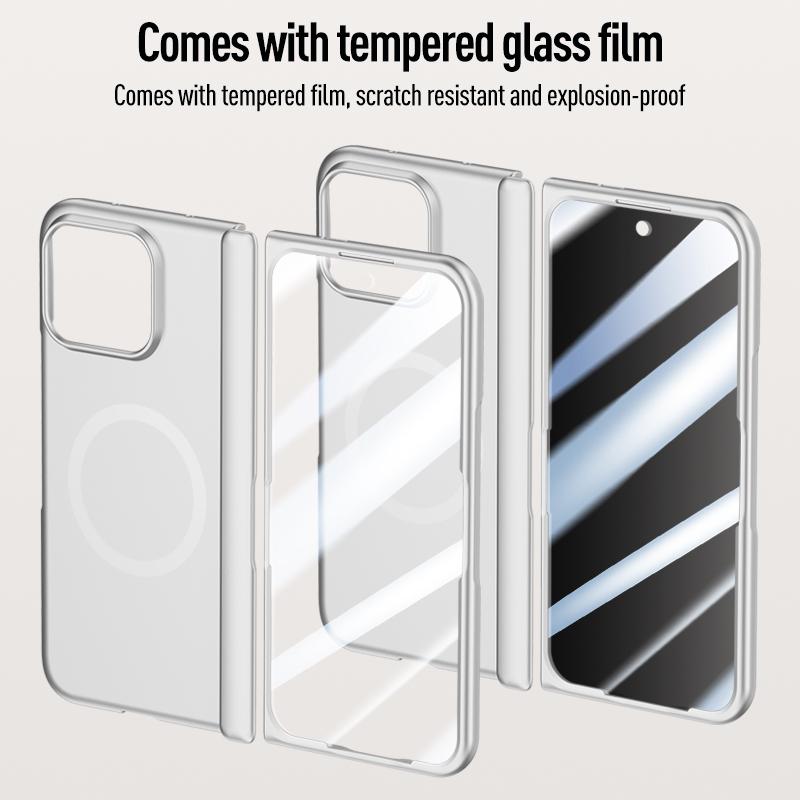 Matowe Etui Przyjazne dla Skóry Dla Google Pixel 11 Pro Fold Magnetyczny Składany Zawias Etui Ochronne All Inclusive Odporne na Wstrząsy