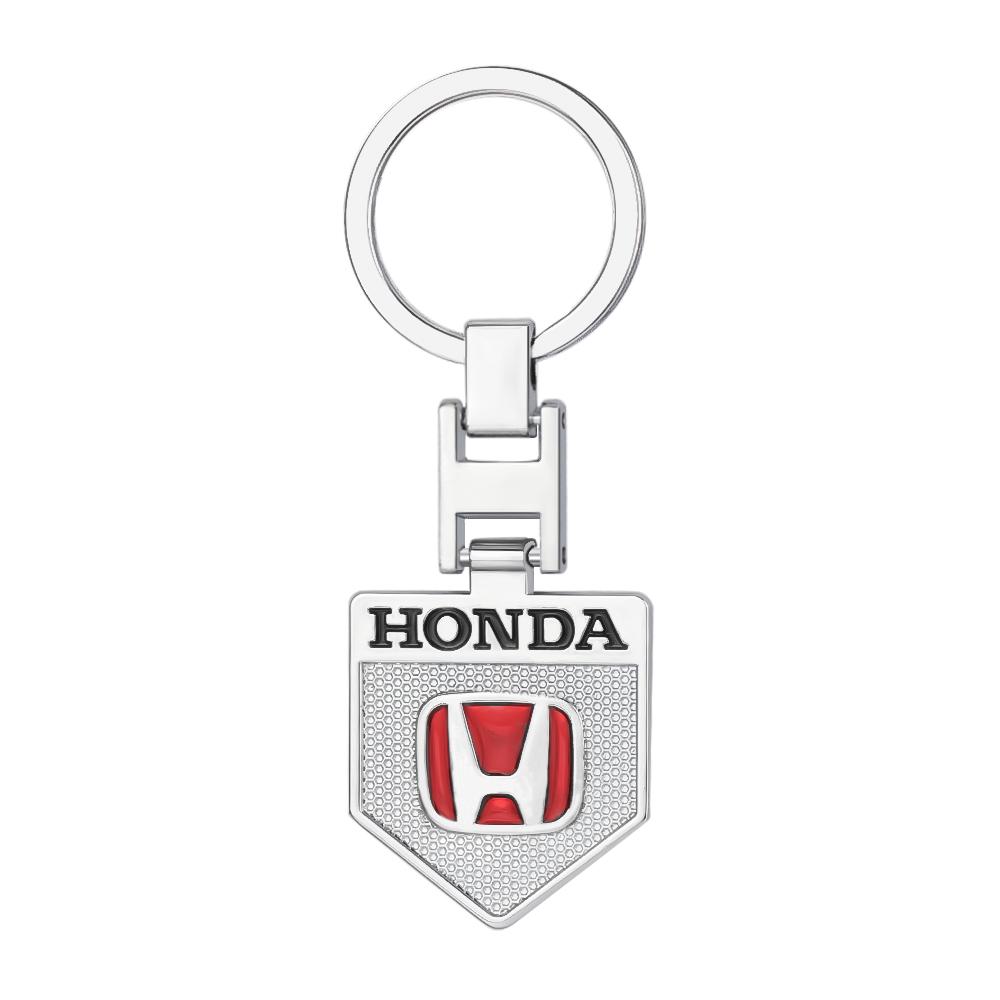 VFHJQ1 New Metal/Leather Keychain Hand-Woven Key Rope Key Ring Key Holder Gift For Honda Mugen Typer ACCORD Avancier Airwave Civic FK8