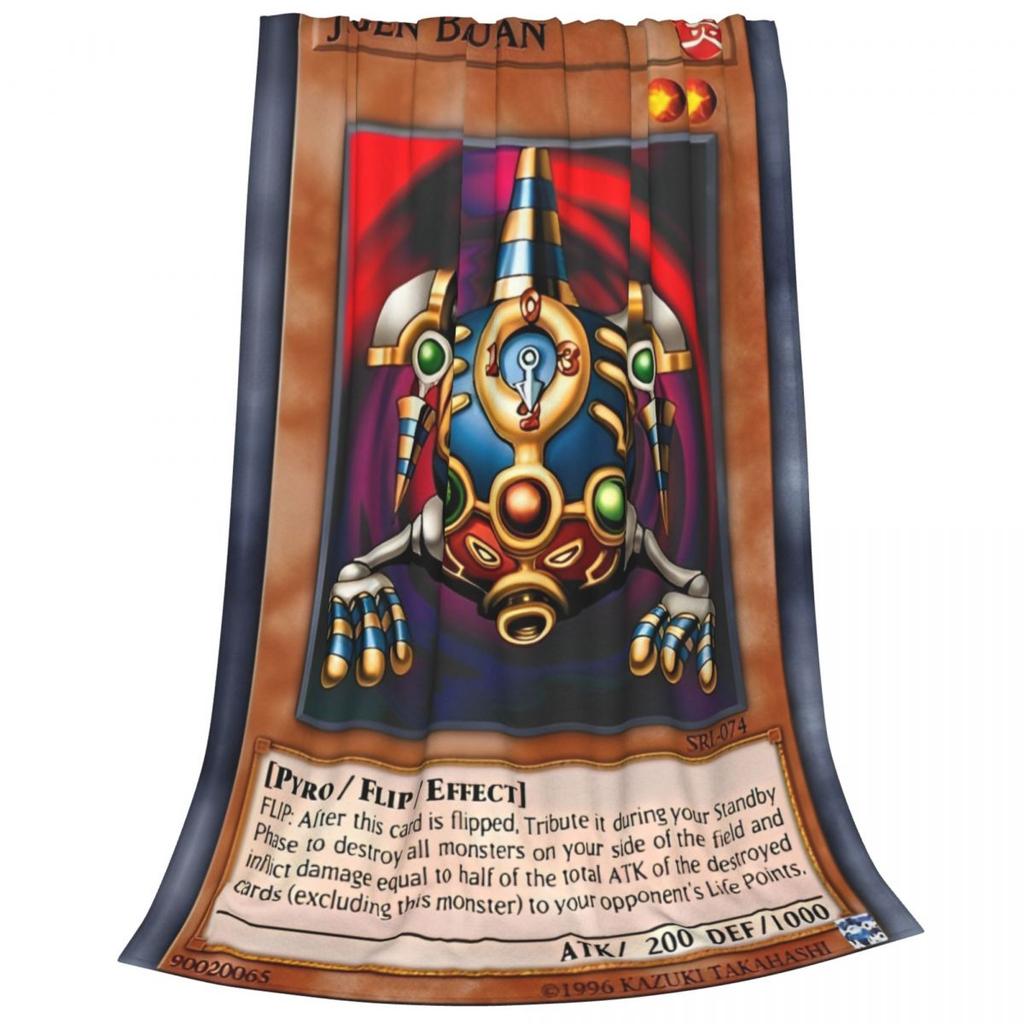 Yu Gi Oh Card Blanket Cover Plush Throw Blankets Summer Air Conditioning Portable Ultra-Soft Warm Bedsprea