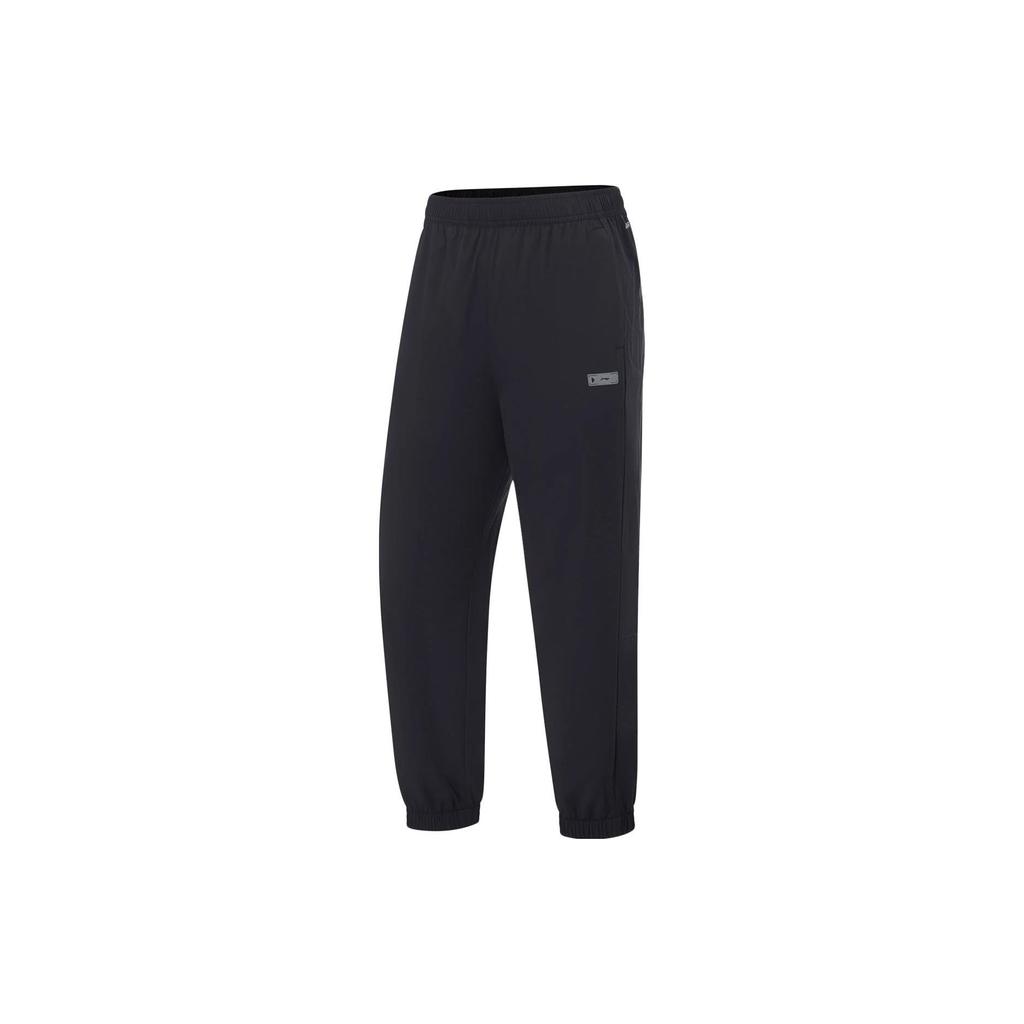 Li Ning Running Series Solid Color Reflective Quick-Dry Cool Sports Pants Women Pants Black AYKT422-1