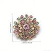 Elegant Colorful Crystal Exquisite Star Flower Badges Pins For Women Men Fashion Luxury Brooches Buckles