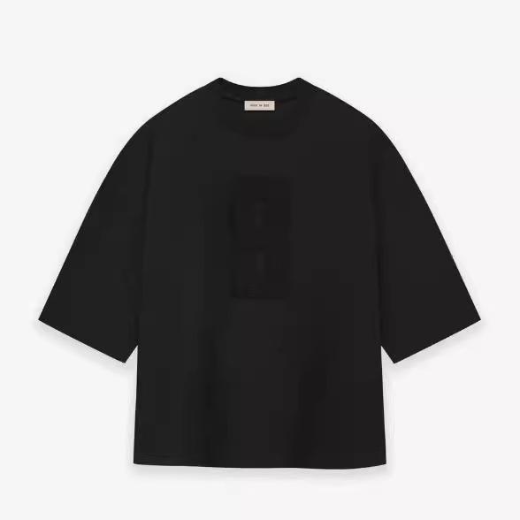 ESSENTIALS Season 8 Trendy American Loose Fit High Street Number 8 Short-Sleeve T-Shirt for Men and Women