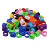 100pcs 8mm Bird Foot Ring Racing Pigeon Rings Pigeon Leg Bands Multi-color