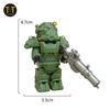 MOC Military T60 Armor Soldiers Mini Anime Action fallouts Figures Weapons Robot Kinghts Building Blocks Bricks DIY Toys  gifts