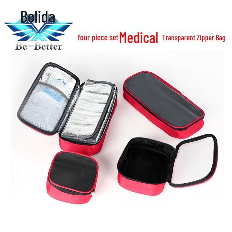 Be-Better 4-Piece Portable Transparent Medical Storage Bags