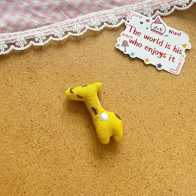 Корейская милая мультяшная брошь-животное: Хлопковые аксессуары с мишками и кроликами для девочек