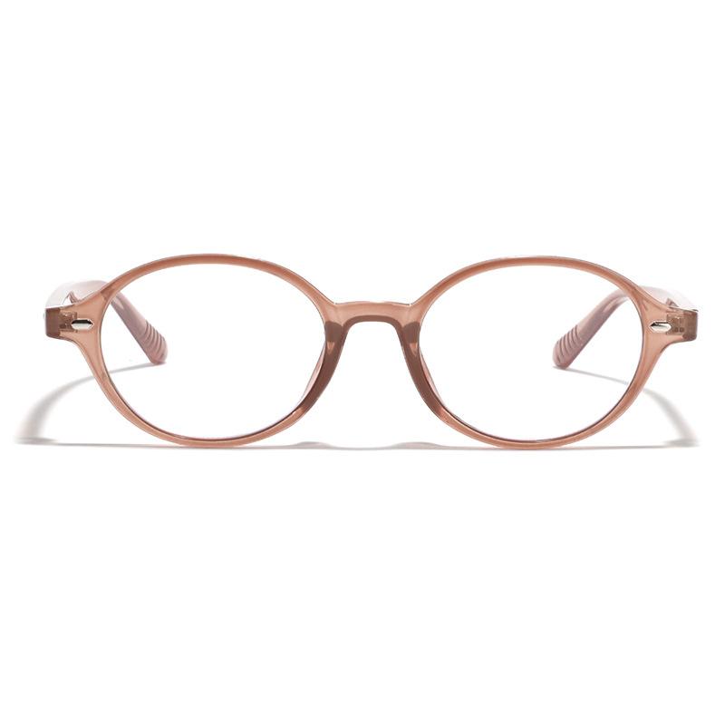 Glasses Oval Nerd Flat Mirror Female No Face Mirror