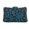 Sparkling Flowers Evening Clutch Purses Women’s Crystal Bridesmaid Clutches Ladies Dinner Diamond Wedding Bag Girls Female Pink